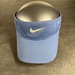 Vintage Nike Golf Hat Visor Light Blue White Tennis Pickleball Gym‎ Sun Fishing